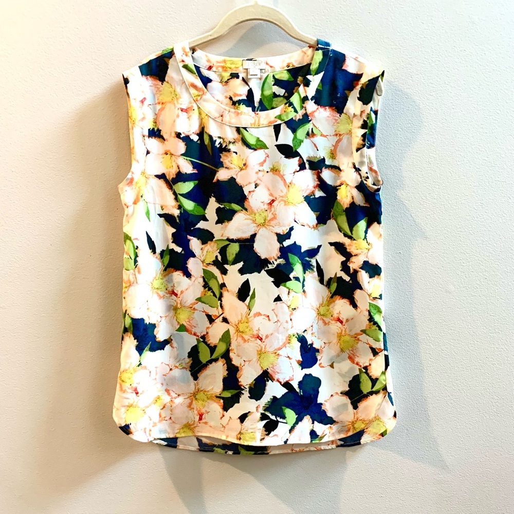 J. Crew Floral Blouse, Size XS